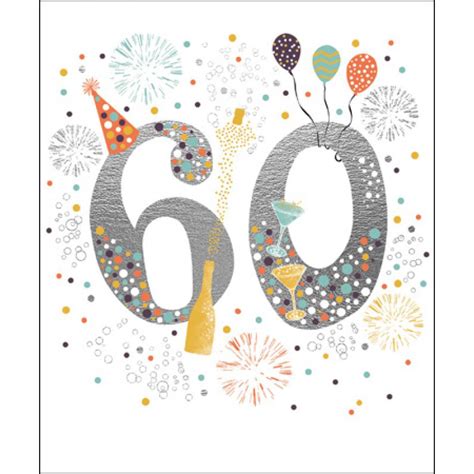 Happy 60th Birthday Greeting Card