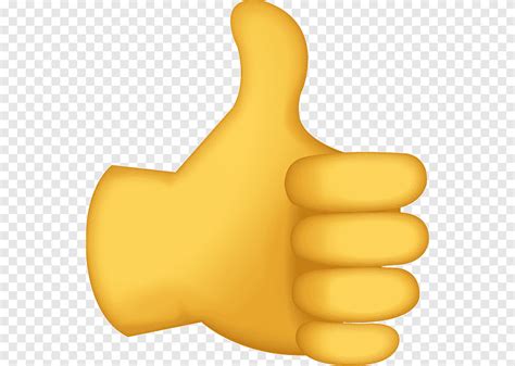 Thumbs Up Illustration Thumb Signal Emoji OK Emoji Hand Material