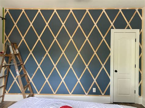 How To Make A Diamond Pattern Wood Accent Trellis Wall Cribbs Style
