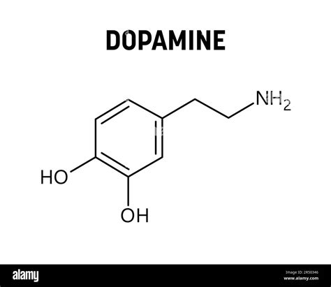 Dopamine Molecular Structure Dopamine Is Neurotransmitter With