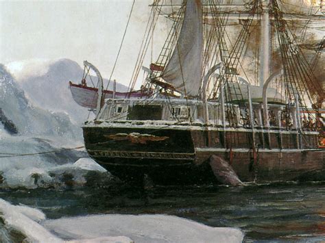 John Stobart Arctic Whaling The Whaling Bark Sunbeam Cutting In
