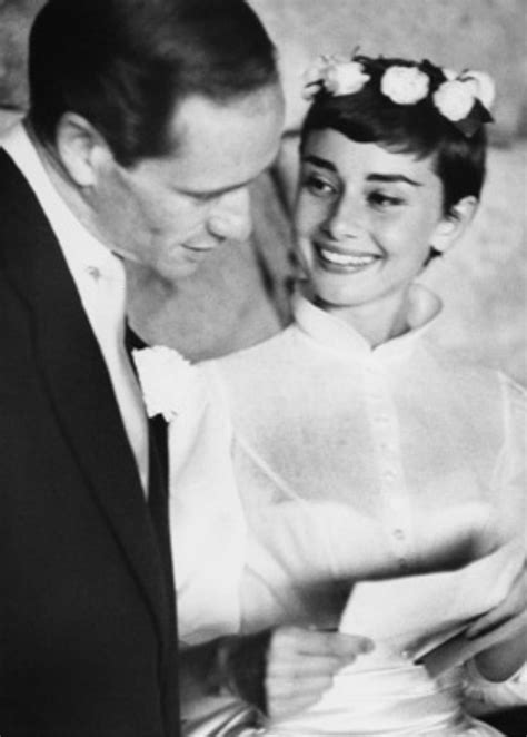 Rare Photographs Of Audrey Hepburn And Mel Ferrer On Their Wedding Day