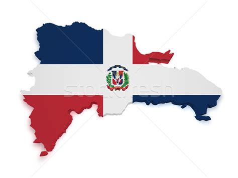 Dominican Republic Map 3d Shape Stock Photo © Nirodesign 3002497