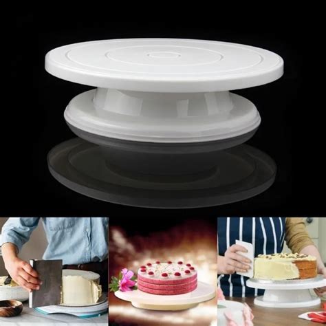 28cm Plastic Cake Decorating Turntable Cake Model Maker Rotary Table