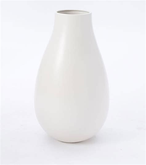 West Elm Pure White Ceramic Vase Rustans