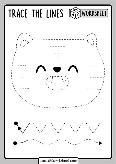 Picture Tracing Worksheets Abc Worksheet