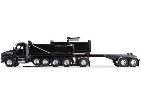 Kenworth T880 Quad-Axle Dump Truck and Rogue Transfer Tandem-Axle Dump