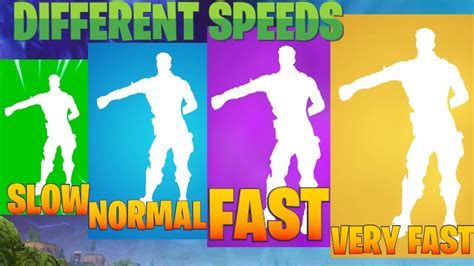 Fortnite No Sweat Emote At Different Speeds Youtube