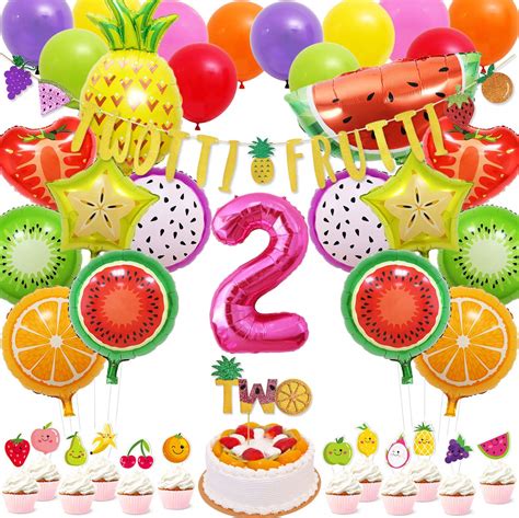 Buy 71 Packs Tutti Frutti Party Decorations Set Twotti Frutti Glitter