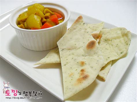 스크랩 카레와 최고궁합 인도빵 난naan 후라이팬에 구워 만드세요