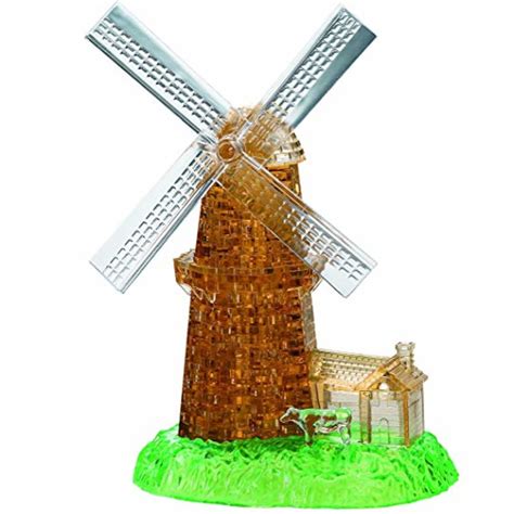 jigsaw puzzle play n learn 3d crystal puzzle windmill