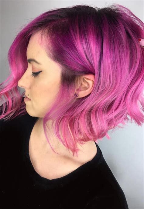 55 Lovely Pink Hair Colors To Fall In Love With Hair Color Pink Pink
