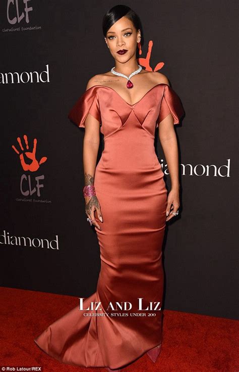 Rihanna Red Off The Shoulder Mermaid Satin Celebrity Dress Diamond Ball