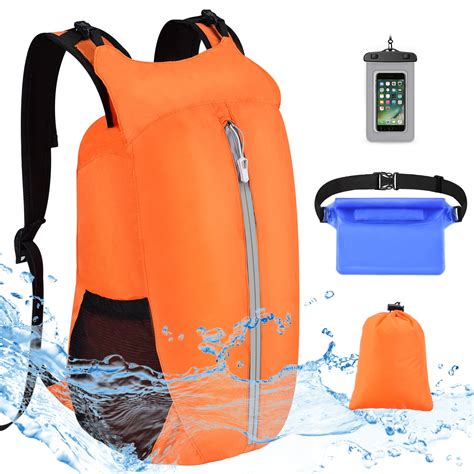 20l Waterproof Dry Bags Backpack With Cellphone Bag Waist Bag Floating
