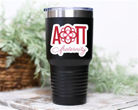 Alpha Omicron Pi Fraternity Logo Stickers Set Of 2 Perfect Etsy