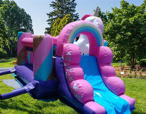 Inflable Unicornio Renta De Inflables En Querétaro Brincolines