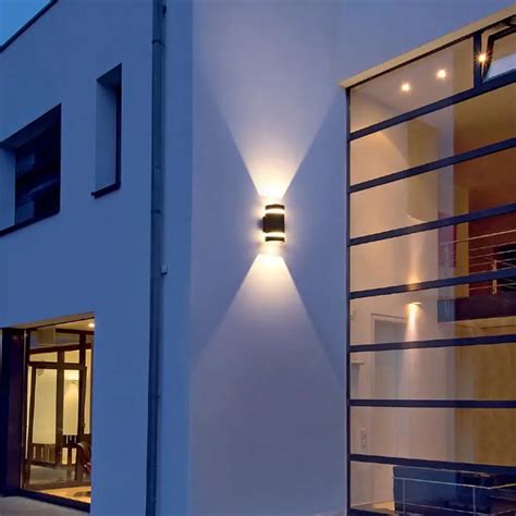 8w Outdoor Wall Light In D Shape With Aluminum Modern Wall Sconce