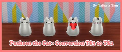 Pusheen The Cat Conversion At Nathalia Sims Sims 4 Updates