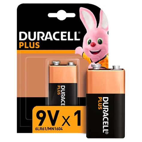 Duracell Plus Type 9v Alkaline Battery Pack Of 1 Bestway Wholesale