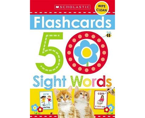 50 Sight Words Flashcards Scholastic Early Learners Flashcards