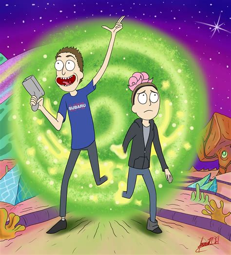 I Drew My Husband And Myself As Rick And Morty Characters Rickandmorty