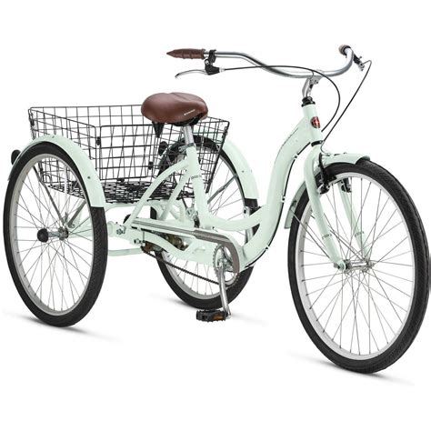 New Schwinn 26 Meridian Adult Tricycle Mint 3 Wheel Bike Trike Comfort