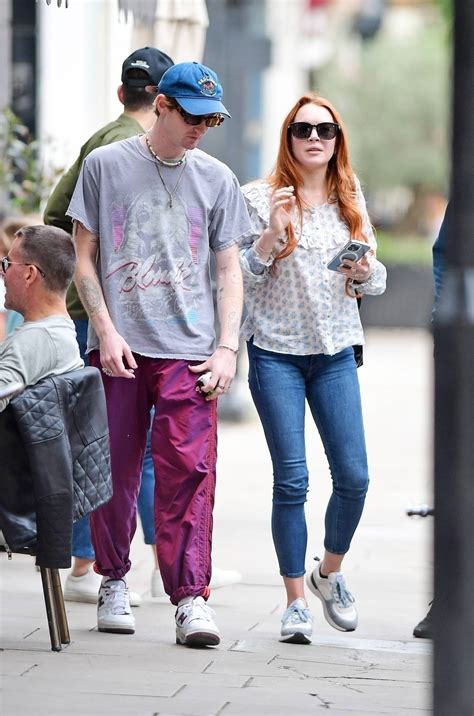 Lindsay Lohan Out With Her New Husband Bader Shammas In London Gotceleb