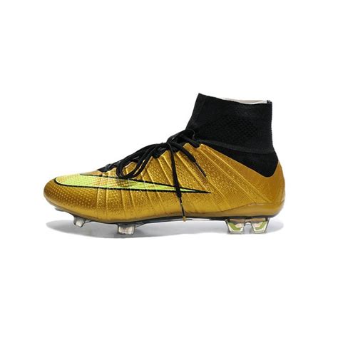 Rare nike vapor untouchable football cleats black/white mens sz 15 new. Nike Football Cleats Cheap 2014 Mercurial Superfly 4 FG Gold Black