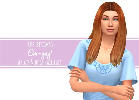 Lana Cc Finds Leeleesims1 Om Yay A Cats And Dogs Hair Edit