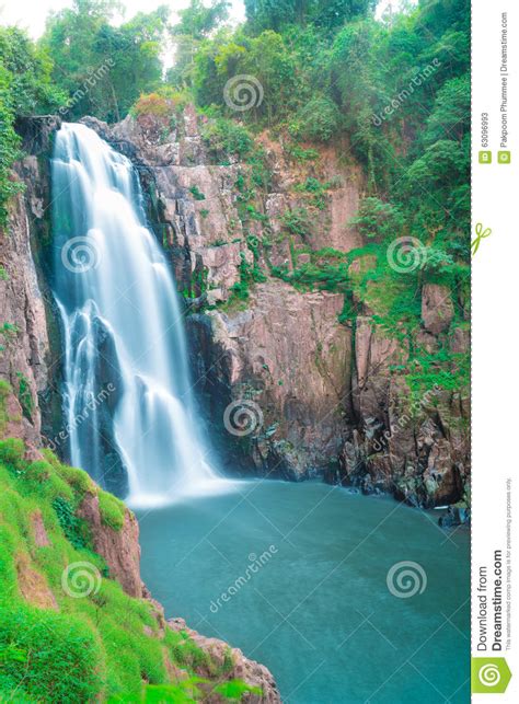 Beautiful Deep Forest Waterfall At Haew Narok Waterfall