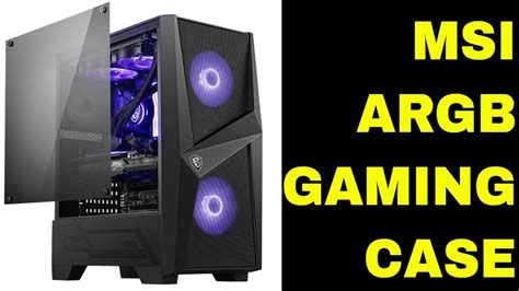 Value Argb Case Msi Mag Forge 100r Mid Tower Windowed Rgb Review