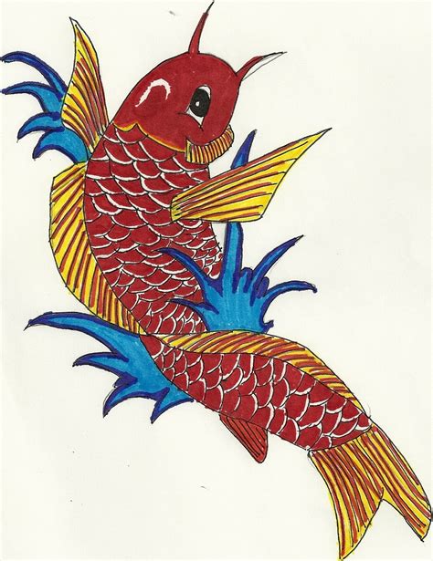 Koi Fish Tattoo Design Drawing By Danilovd Dragoart