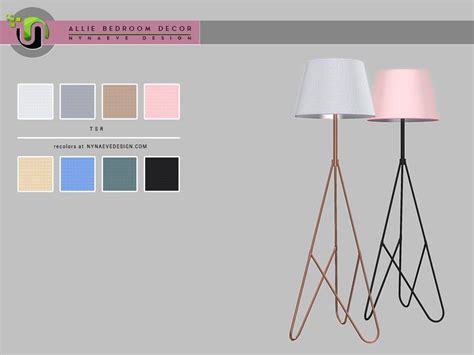 Nynaevedesigns Allie Floor Lamp Sims 4 Cc Furniture Resource