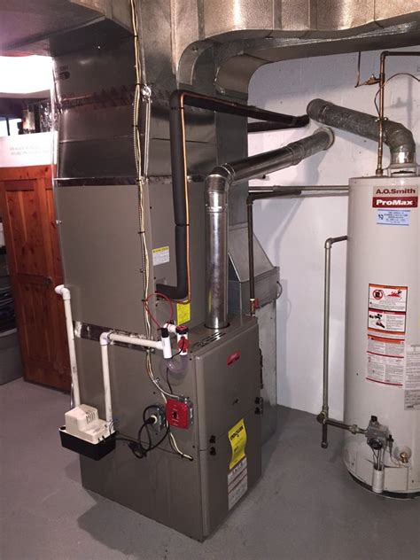 Furnace, A C coil with humidifier installation in  