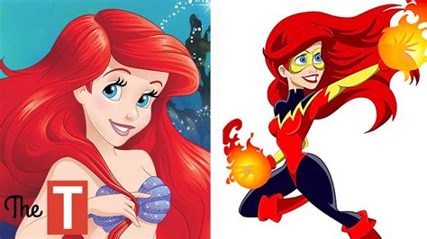 10 Disney Princesses Reimagined As Superheroes Youtube