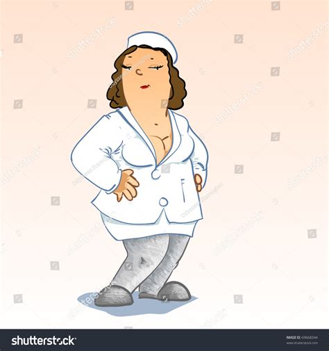 Medical Cartoons Sexy Funny Nurse Vector Stock Vector 69668344 Shutterstock