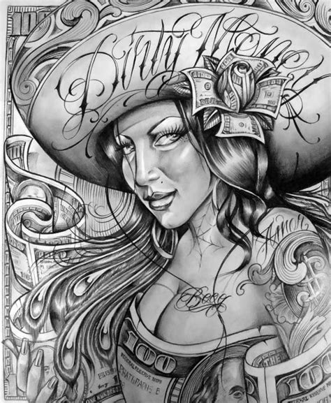 Payasa Chicano Art Tattoos Prison Art Chicano Drawings Sexiz Pix