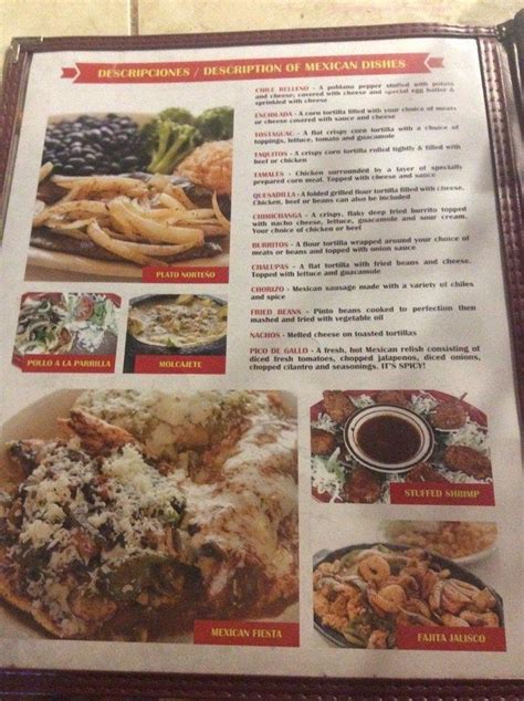 online menu of plaza jalisco restaurant easton maryland 21601 zmenu