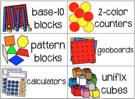 Tales Of Frogs And Cupcakes Labels For Math Manipulatives