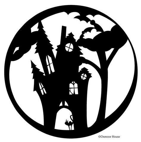 Haunted House Stencil Printable