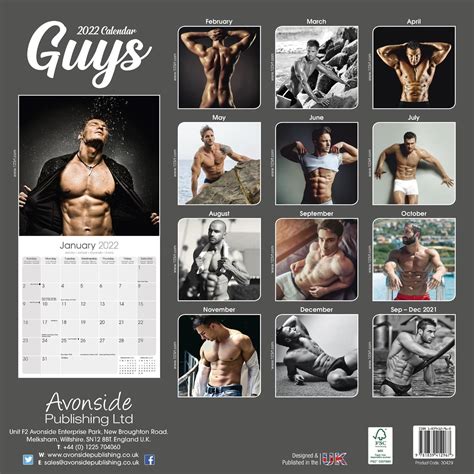 Guys Calendar Model Calendars Pet Prints Inc