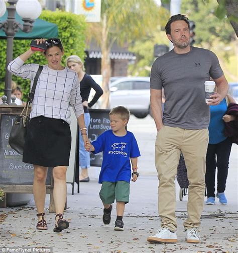 jennifer garner and ben affleck look happier on breakfast outing with son samuel daily mail online