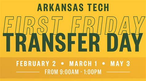 Atu First Friday Transfer Day Events Scheduled Arkansas Tech University