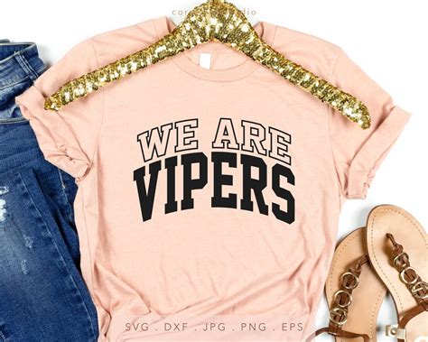 We Are Vipers Varsity Svg Png Dxf  Eps Vipers Iron On Etsy