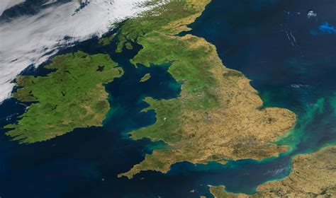Not So Green And Pleasant Satellite Image Shows Britain Looking Quite