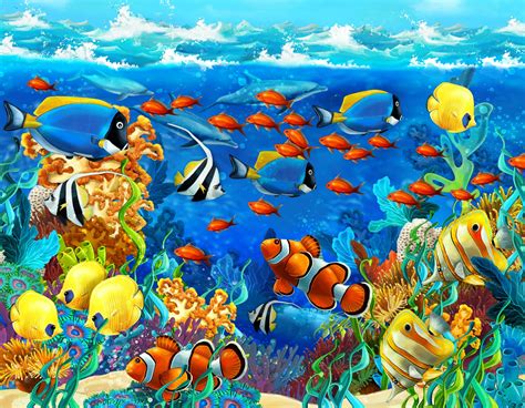 Wallpaper Illustration Animals Artwork Underwater