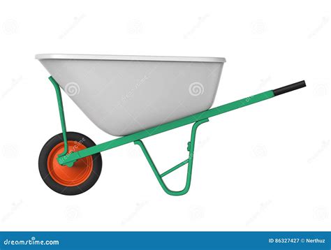 Wheelbarrow Isolated Stock Image Image Of Build Farming 86327427
