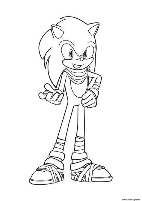 Coloriage Super Sonic Dessin