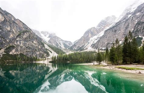 Lago Antorno Alps Dolomites Italy Stock Photo Image Of Landscape
