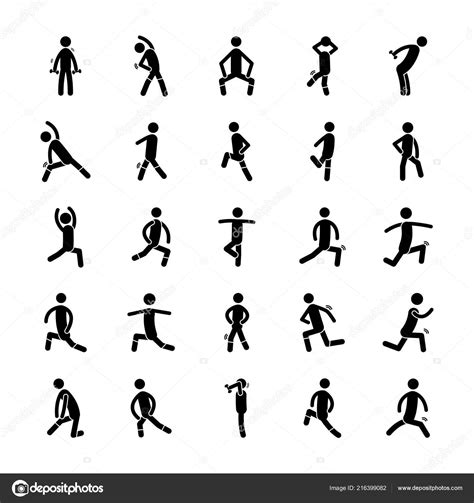 Exercise Vector Icon Pack — Stock Vector © Prosymbols 216399082